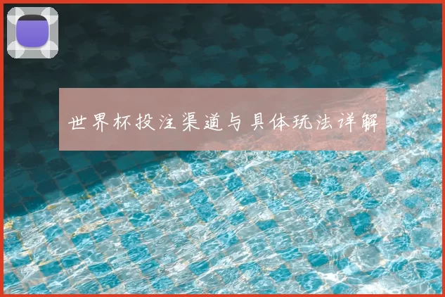 世界杯投注渠道与具体玩法详解